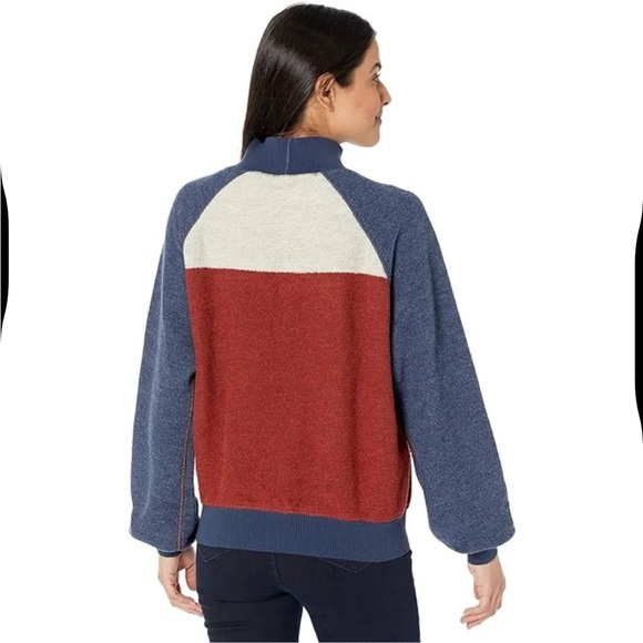 Prana Flint Brook Mock Neck Pullover Nautical - Picture 3 of 11